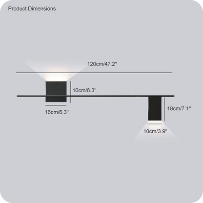 Aplique de pared con acento escultural