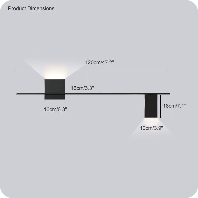 Aplique de pared con acento escultural