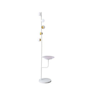 Bubble Dimmable Floor Lamp with Charging Tray