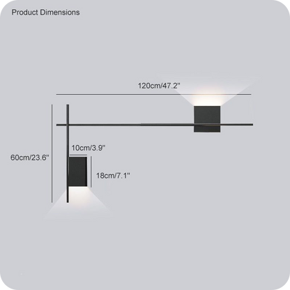 Aplique de pared con acento escultural