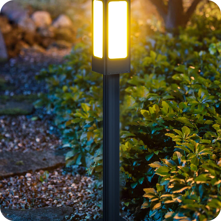 Modern Landscape Path Light IP65 Waterproof Pathway Light Aluminum Housing Bollard Lights