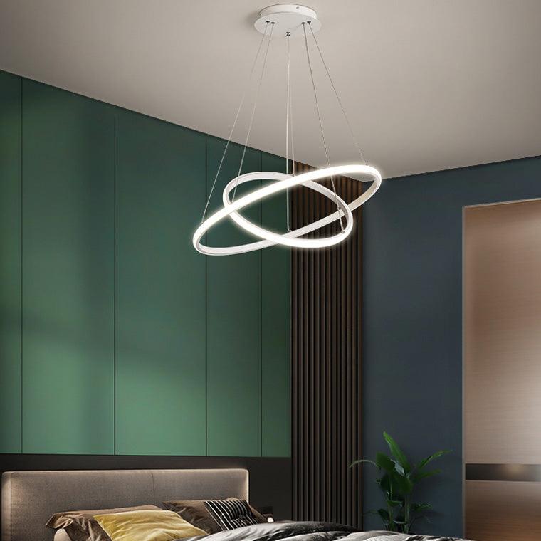 Tiered Led Ring Chandelier