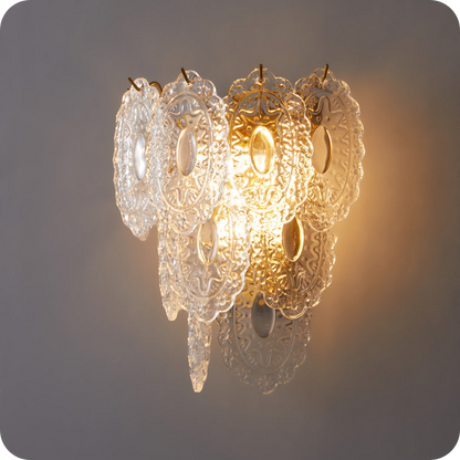 Leaf Glass Wall Sconce