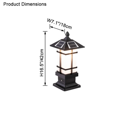 Square Outdoor Pillar Light