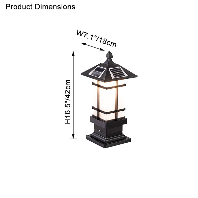 Square Outdoor Pillar Light