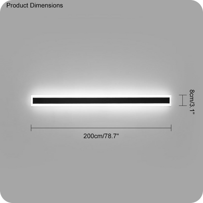 Aplique lineal de pared para exterior