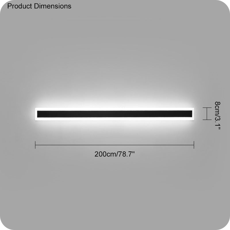 Aplique lineal de pared para exterior