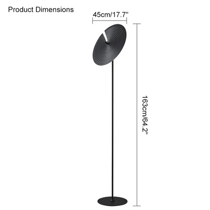 Interesting Floor Lamp with Adjustable Disc