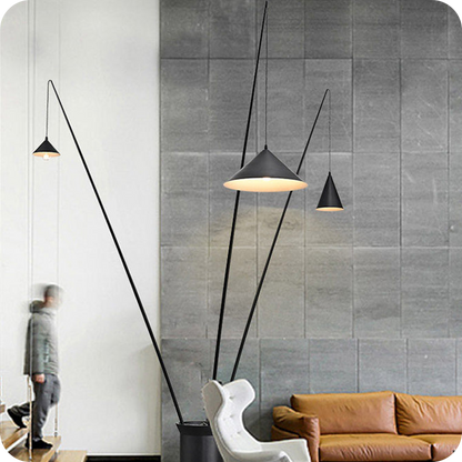 3-light Overhanging Floor Lamp