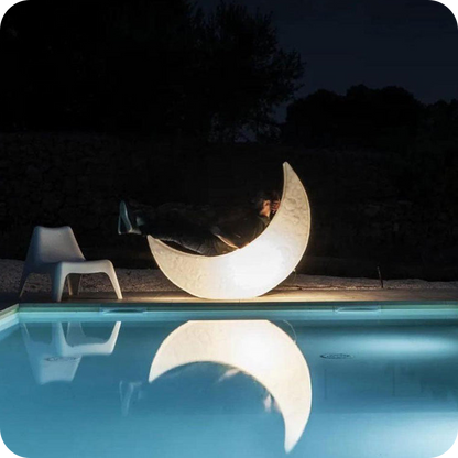 Crescent Moon Floor Lamp Christmas Lights