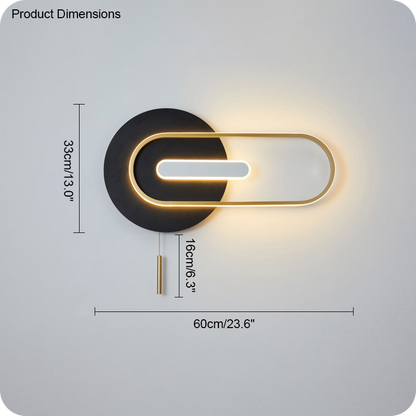 Aplique de pared con cadena de tracción