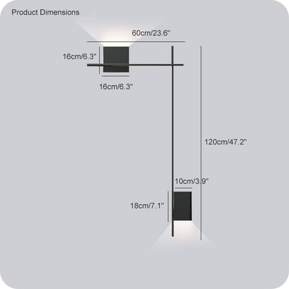 Aplique de pared con acento escultural