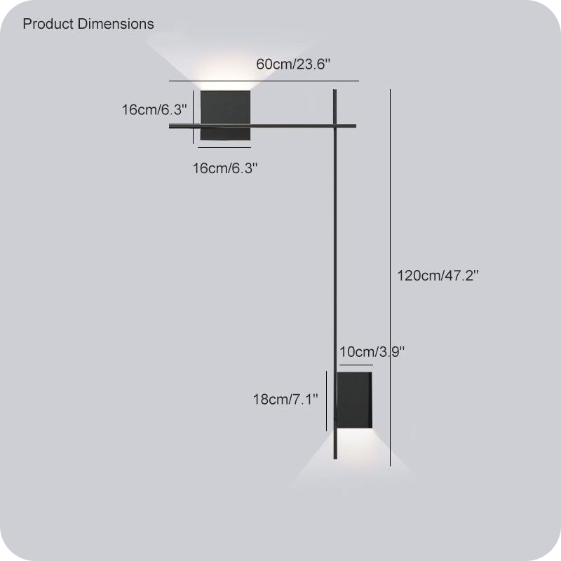 Aplique de pared con acento escultural