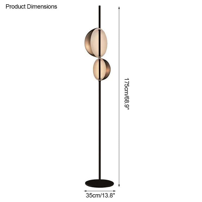 2-bulb Semi-Globe Floor Lamp