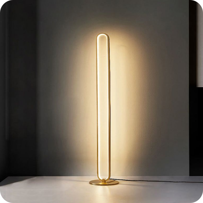 Oval Skinny Floor Lamp