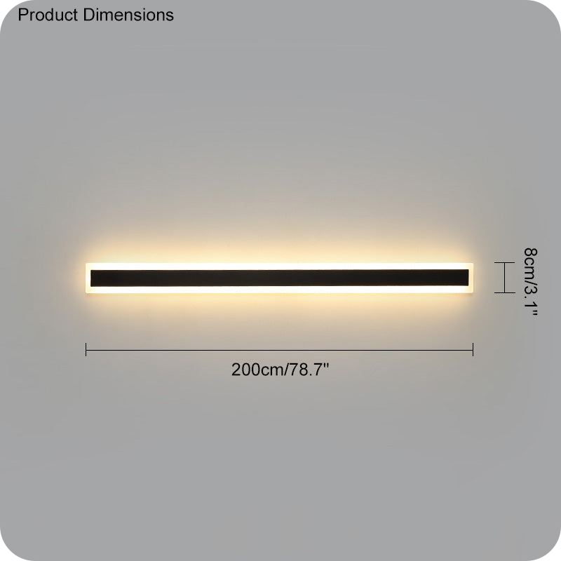 Aplique lineal de pared para exterior