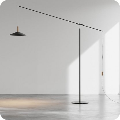 Cantilever Reading Floor Lamp over the Couch