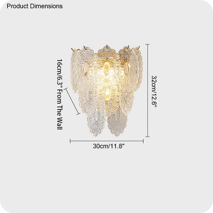 Leaf Glass Wall Sconce