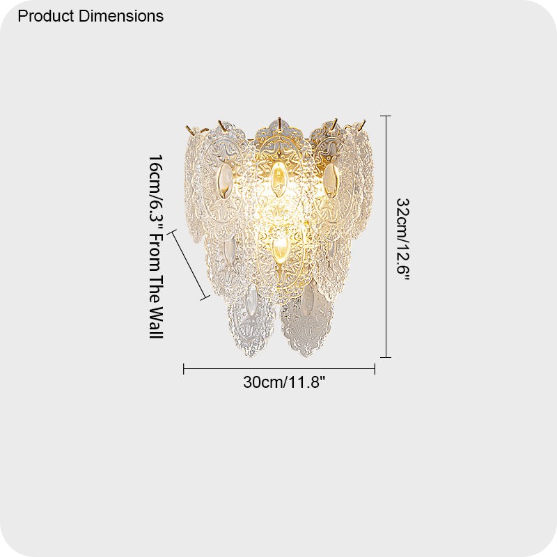 Leaf Glass Wall Sconce