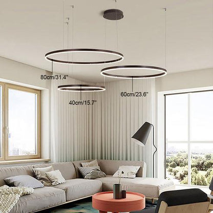 Wireless 3 LED Ring Chandelier