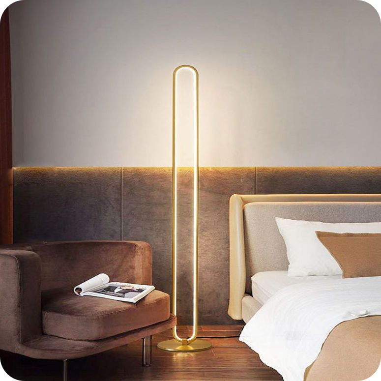 Oval Skinny Floor Lamp