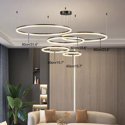 Wireless 3 LED Ring Chandelier