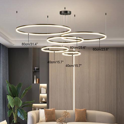 Wireless 3 LED Ring Chandelier