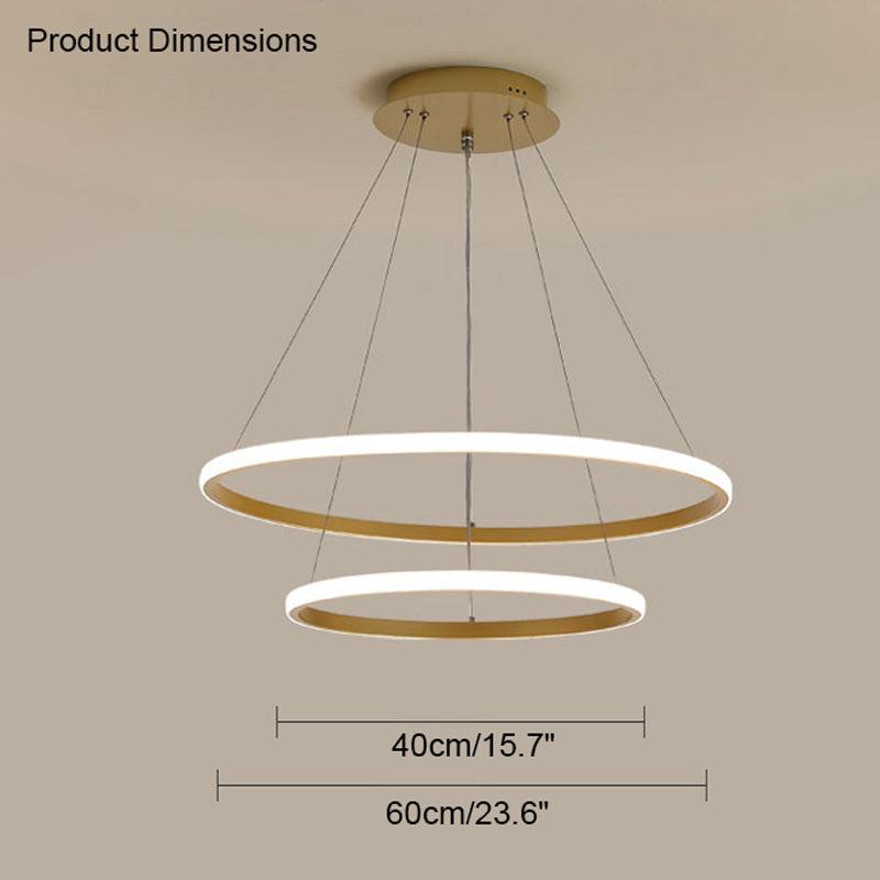 Tiered Led Ring Chandelier