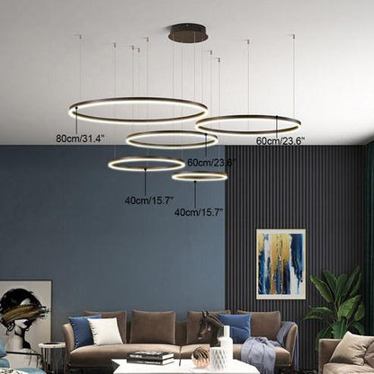 Wireless 3 LED Ring Chandelier