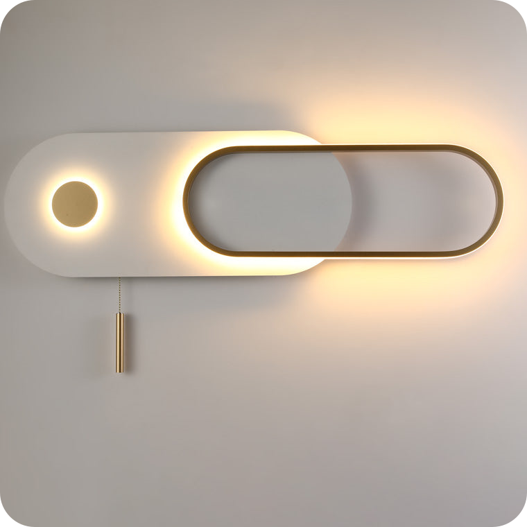 Pull Chain Oval Wall Sconce