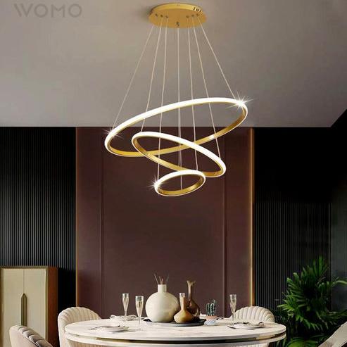 Tiered Led Ring Chandelier