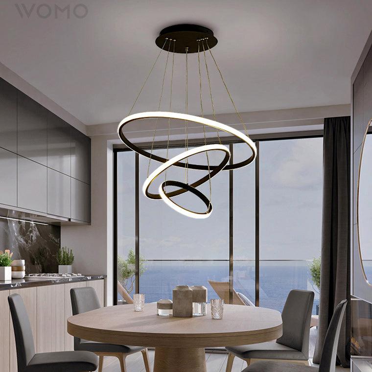 Tiered Led Ring Chandelier