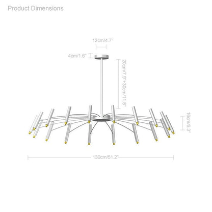 Adjustable Candelabra Chandelier