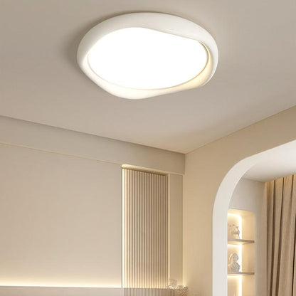 White Wavy Round Ceiling Light