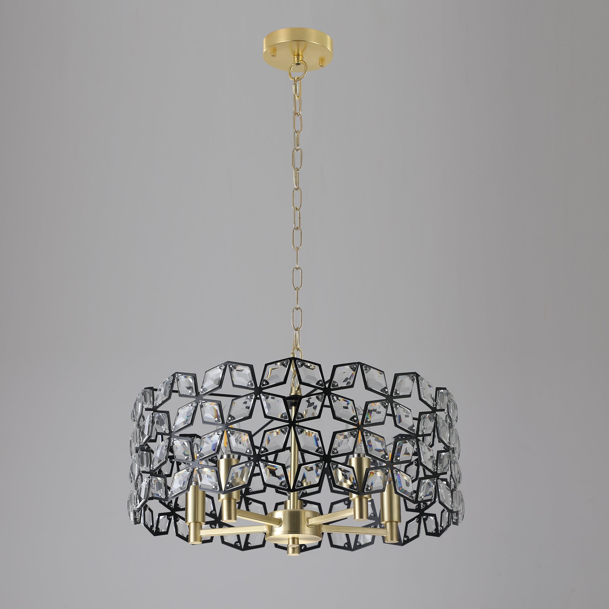 Modern Crystal Chandelier for Living-Room Round Cristal Lamp Luxury Home Decor Light Fixture