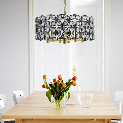 Modern Crystal Chandelier for Living-Room Round Cristal Lamp Luxury Home Decor Light Fixture