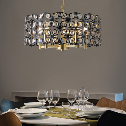 Modern Crystal Chandelier for Living-Room Round Cristal Lamp Luxury Home Decor Light Fixture