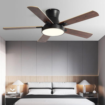 Low Profile Wood Ceiling Fan Lamp