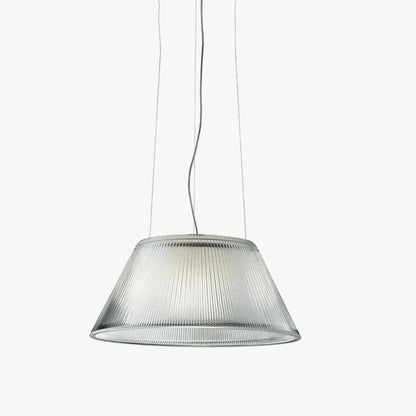 Conical Drum Glass Pendant Light