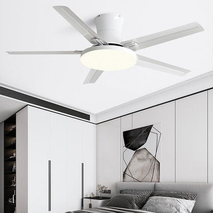 Lampe de plafond en métal Slimline pour ventilateur