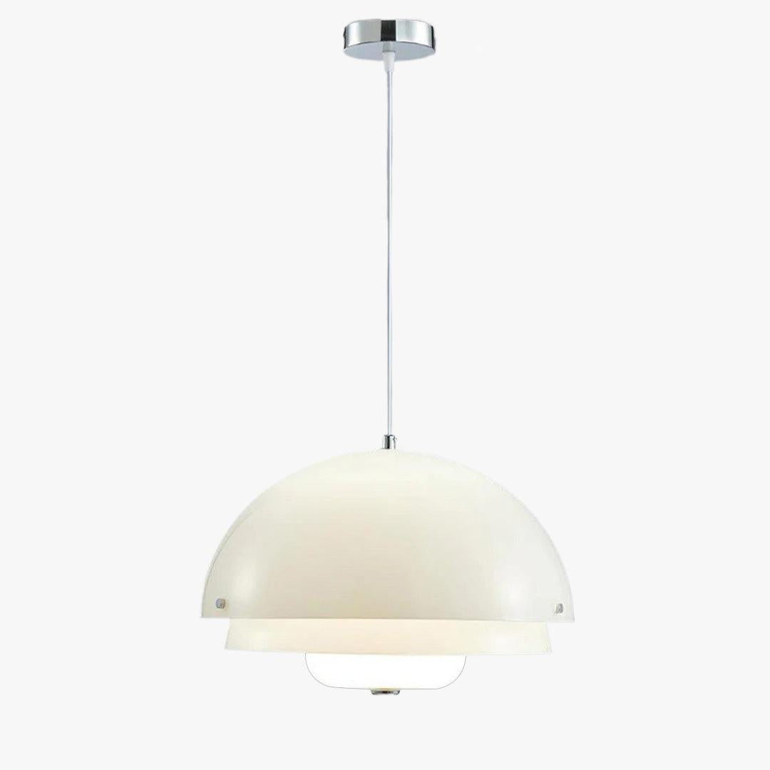 Milk Glass Dome Pendant Light