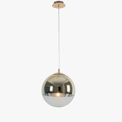 Gold Chrome Globe Pendant Light