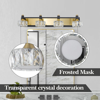 Modern Crystal Bathroom Vanity Light Over Mirror Bath Wall Lighting Fixtures