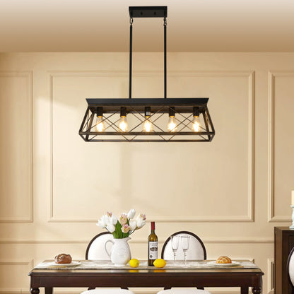 5-Light Farmhouse Chandeliers For Dining Room white(No Bulbs)