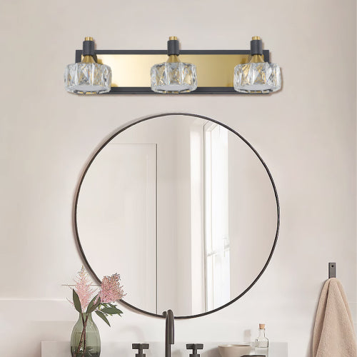 Modern Crystal Bathroom Vanity Light Over Mirror Bath Wall Lighting Fixtures