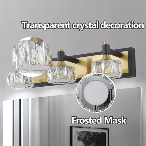 Modern Crystal Bathroom Vanity Light Over Mirror Bath Wall Lighting Fixtures