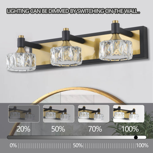 Modern Crystal Bathroom Vanity Light Over Mirror Bath Wall Lighting Fixtures