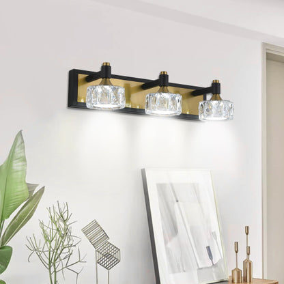 Modern Crystal Bathroom Vanity Light Over Mirror Bath Wall Lighting Fixtures