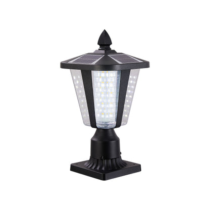 Solar Column Headlights With Dimmable LED