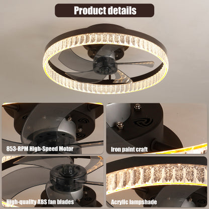 Embedded Crystal Chandelier (Included LED)